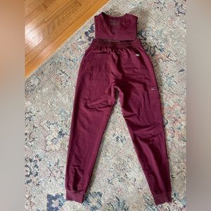 FIGS pants, maroon scrubs, size small